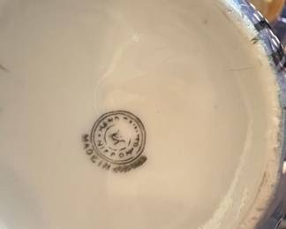 Vintage Japanese Lusterware Cherry Blossom Tea Set