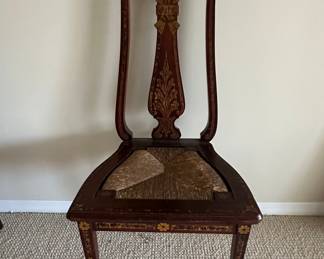 Neoclassical Gilt-Decorated Side Chair