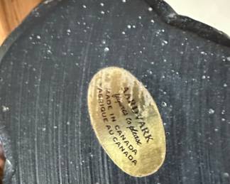 Aardvark Canada Inuit Soapstone Carving of Woman with Fish