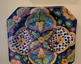 Octagonal Talavera Ceramic Plate