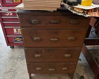 Antique Wooden Dresser with Cup Pulls
