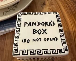 Pandora's Box Ceramic Trinket Dish