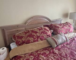 Thomasville Oak Nightstand with Two Drawers