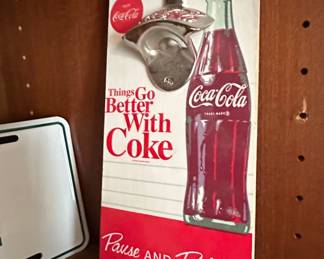 Coca-Cola "Things Go Better With Coke" Wall Mounted Bottle Opener