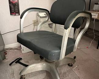 Vintage General Fireproofing Goodform Aluminum Office Chair