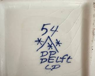 Delft Blue Vase with Floral Motifs