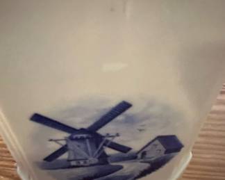 Vintage Ditmar Urbach Sugar Jar with Windmill Scene