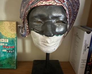Moorish Head Ceramic Sculpture