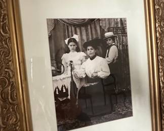 Victorian Family Portrait in Ornate Frame