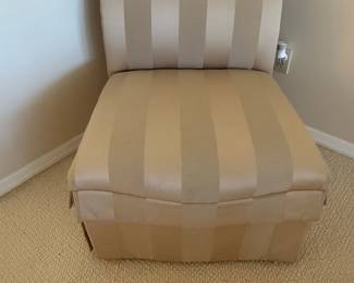 Striped Slipper Chair