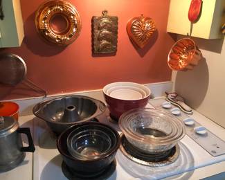 Cooper Molds, Wilton Bunt Pan, Sets of Mixing Bowls