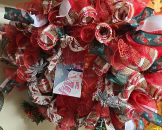 Snowman Wreath Lg