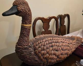 Vintage pinecone duck or goose