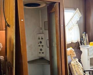 1970's telephone booth 