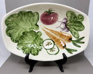 Lot 138 | Handpainted Italian Pottery Veggie Bowl
