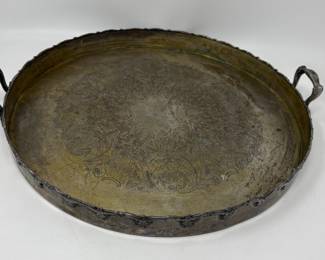 Lot 274 | Large Silver Plate Serving Platter Tray
