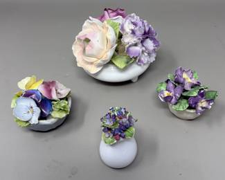 Lot 152 | Staffordshire Style Porcelain Flowers

