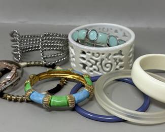 Lot 165 | Bangle Bracelets Bracelet Bundle Jewelry Cuffs
