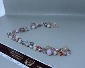 Lot 175 | Pink Bauble Becklace
