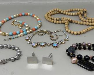 Lot 166 | Costume Jewelry Bracelets, Necklace As-is
