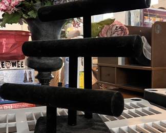 Lot 236 | Velvet Covered Bracelet Jewelry Stand
