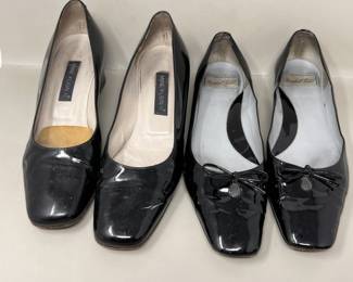 Lot 217 | Vintage Ladies Patent Leather Shoes Heels, Flats
