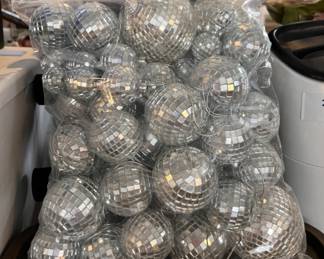 Lot 241 | Big Bag o Disco Balls Disco Ball Ornaments, etc
