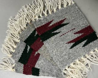 Lot 300 | Navajo Blanket Wool Carpet Coasters As Found
