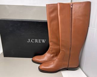 Lot 255 | NEW Sz8.5 J Crew Moroccan Leather Knee Boots
