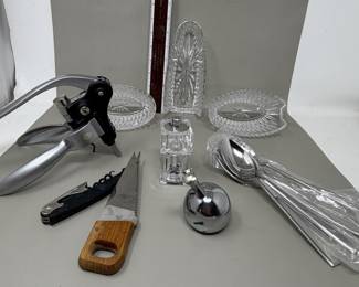 Lot 135 | Spoon Rests, Rabbit Wine Opener, Serving Items
