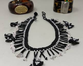 Lot 173 | Vintage Jewelry Beaded Necklace, Tortoiseshell
