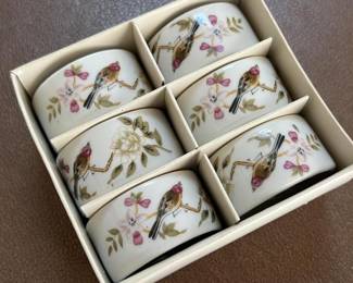 Lot 49 | Bird Motif Ceramic Napkin Rings
