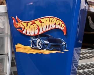 Lot 234 | Hot Wheels Metal Small Trash Garbage Can Bin
