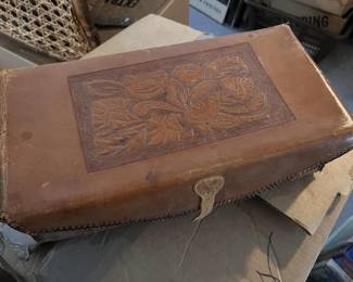 Lot 244 | Tooled Leather Vintage Box Bag
