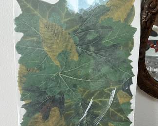 Lot 39 | Set of Vintage Paper Leaf French Mats Placemats
