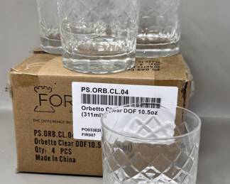 Lot 287 | NEW Orbetto 10.5oz Rocks Glasses Drinking Glass
