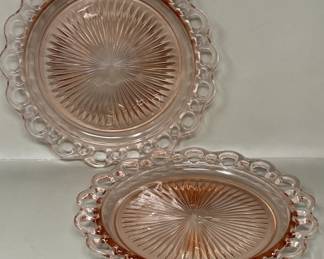 Lot 4 | Anchor Hocking Old Colony Open Lace Glass Plates
