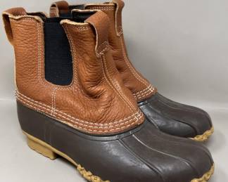 Lot 257 | LL Bean Leather Waterproof Boot Sz M 8M Bean Boot
