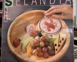 Lot 238 | Selandia Wooden Charcuterie Board w Glass Bowl
