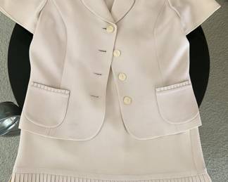 Lot 50 | Sz8 Albert Nippon Suits Pleated Hem Skirt Suit
