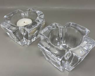 Lot 136 | Orrefors Crystal Votive/Tealight Holders Candle
