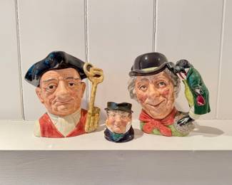 Royal Doulton Toby Mugs - "Captain Cuttle", "Goaler", and "The Walrus & Carpenter"