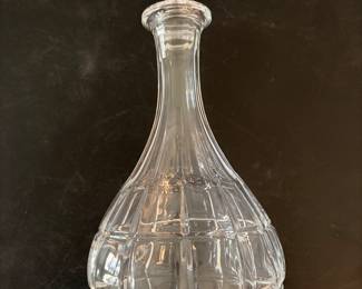 Lead crystal decanter