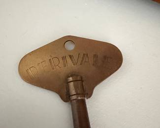 Antique Perivale Victorian Brass Mantle Clock Key 