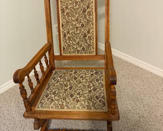 Antique Platform Rocking Chair
