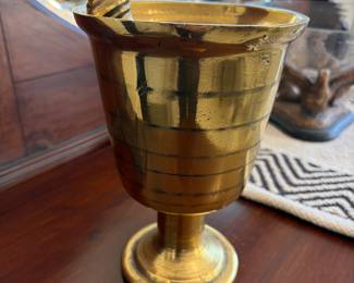 Solid Brass Mortar and Pestle Heavy and stunning!