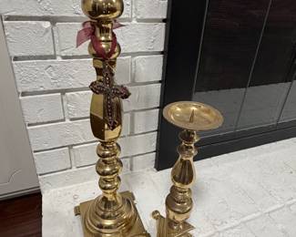 Brass candle sticks 