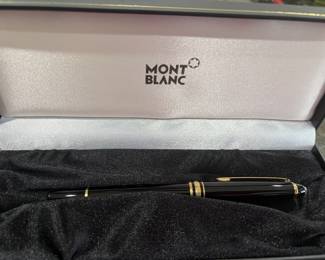 Vintage Mont Blanc Meisterstuck Black Rollerball Pen in original box 