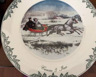 Currier & Ives Christmas Plates