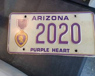 Purple Heart Plate